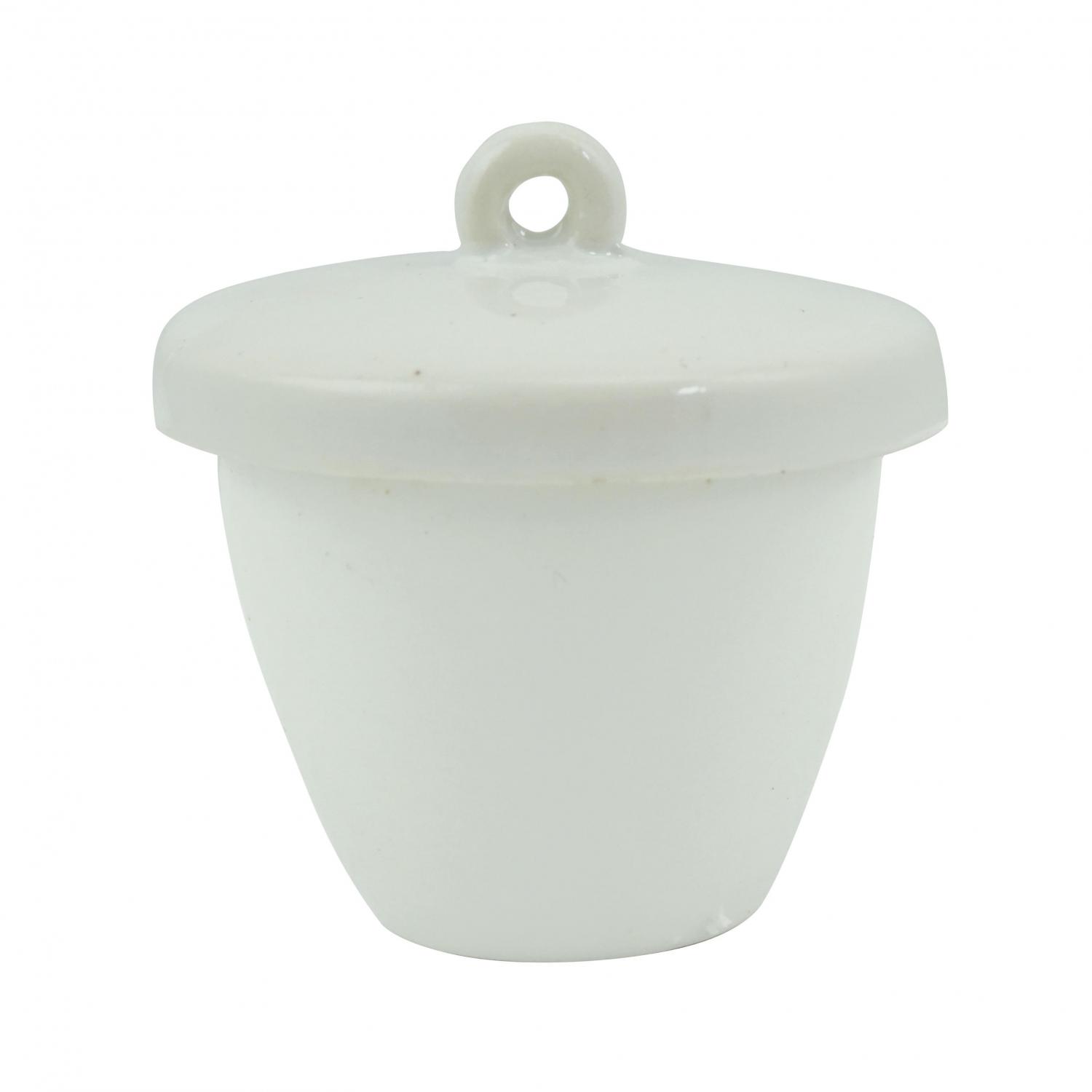 30 ml Ajax Scientific Po012–0030 Porcelaine Crucible avec couvercle